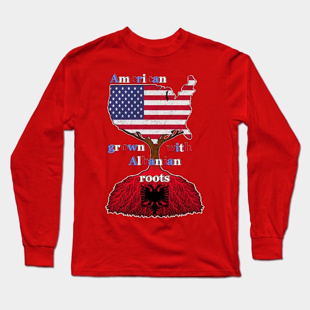 American grown with Albanian roots Long Sleeve T-Shirt by Artardishop